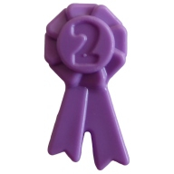 Lego stuha s číslem 2, levandulová střední (92355f MEDIUM LAVENDER)